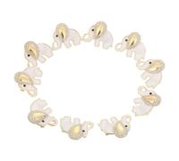 NUOBESTY Elephant Lapel Pins 10pcs Zinc Alloy Rhinestone Brooch Korean Style Fashion Corsage for Women Office Meetings and Casual Wear