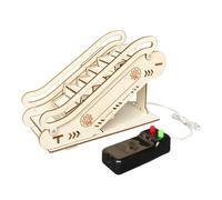 NUOBESTY Elevator 3d Wooden Puzzle Diy Model, Small Electric Science Toy Building Kits for Craft Project, Family Interactive Learning