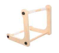 NUOBESTY Embroidery Hoop Stand Can for Cross Stitch Adjustable Wood Secure Fabric Hold with Solid Wood Frame and Compact Design Suitable for Home and DIY Needlework Projects