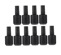 NUOBESTY Empty Nail Polish Bottles Lightweight 15ml Glass Refillable 10pcs Nail Gel Storage Containers Suitable for Liquid Latex Travel and Grooming on The Go
