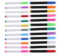 NUOBESTY Erasable Liquid Chalk Marker Pens 24Pcs Set Featuring 12 Neon Colors and 12 Mini Markers, Water-Based Quick-Dry Ink for Blackboard, Glass, and Window Drawing