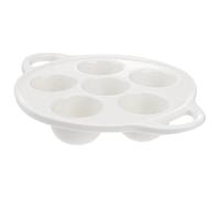 NUOBESTY Escargot Plate 6-Compartment Ceramic Snail Baking Dish French Barbera Style Serving Tray Kitchen Cooking Tool for Roasting and Baking