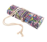NUOBESTY Ethnic Style Roll up Pencil Case 48 Slots Portable Washable Pencil Wrap Organizer for Students Artists Art Supplies Storage Pouch