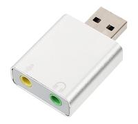 NUOBESTY External Sound Card Usb Audio Adapter for Laptop Headphone and Microphone Jack for Gaming and Streaming