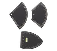 NUOBESTY Eyebrow Mapping Ruler Tool Brow Ruler Measuring Tool for Precise Brow Positioning 3pcs Lightweight Metal Portable and Deformation-resistant Caliper Kit for Daily Use
