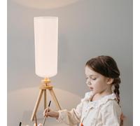 NUOBESTY Fabric Floor Lamp Shade Replacement, Tall Cylinder Drum Lampshade 160x400mm, Minimalist Fabric Cover for Modern Home Lighting