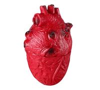 NUOBESTY Fake Heart Prank Prop, 1pc Halloween Scary Heart Model Realistic Halloween Body Parts Simulation Haunted House Props for Party, Home Decorations