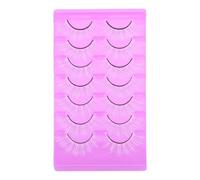 NUOBESTY False Eyelashes Curve Natural Look White 7 Pairs Artificial Fiber Lightweight Fake Lashes Easy to Wear and Women Many Occasions
