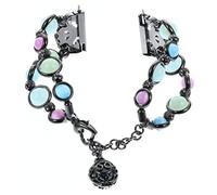 NUOBESTY Fashionable Comfortable Watch Bracelet for Men and Women Durable Metal Pearl Wrist Strap Compatible with Samsung Watch and Night Glow Design