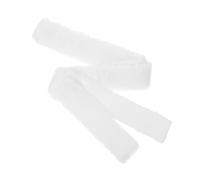 NUOBESTY Faux Ribbon Trim Polyester Material White with Wear Resistance and Versatile Application, Simple and Elegant Plush Yarn for Crafts and Shoes for DIY Sewing Accessories