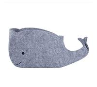 NUOBESTY Felt Toy Bin Nursery Storage Basket Whale Shape Foldable Sundries Organizer For Kids Room Home Decor