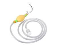 NUOBESTY Fishing Water Suction Device 2.1m Manual Gear White | Easy to Disassemble, High-density Filter, Impurity Filtering, Silicone Plastic Metal Build, for Fishing Use