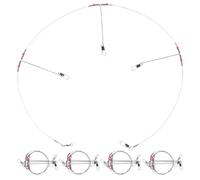 NUOBESTY Fishing Wire Leaders Rig Kit Suitable for Experienced Anglers and Beginners 5pcs Stainless Steel with High Strength and Versatile Application for Saltwater Fishing