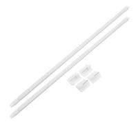 NUOBESTY Flexible Curtain Rail Telescopic No Drill Adjustable 40-70cm Plastic for Shower Cabinets and Bathroom
