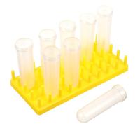 NUOBESTY Floral Water Tubes and Stand Set for Indoor Plants Plastic Flower Nutrition Tubes and 1 Support Rack Horticulture Supply for Flower Arrangement and Plant Hydration