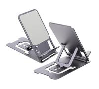NUOBESTY Foldable Aluminum Alloy Tablet Phone Stand Bedside Smartphone Holder for Home Lightweight Desktop Rack Compatible with Ipad and Cell Phones Practical Multi Scenario Use