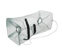 NUOBESTY Foldable Nylon Crab and Shrimp Fishing Net Trap with Metal Frame, Portable Collapsible Crayfish Bait Cage for Enhanced Catch Efficiency, for Beach and Outdoor Transportation Use