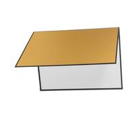 NUOBESTY Foldable Silver Photography Reflector Cardboard Portable Light Diffuser Board for Food and Still Life Shooting Sturdy Cardstock Fill Light Bounce Panel for Studio and Outdoor Use