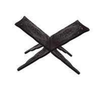 NUOBESTY Foldable Wooden Quran Book Holder Stand Adjustable Reading Display Ergonomic Religious Book Organizer Rack for Muslim Prayer and Bible Bookshelf Home Brown