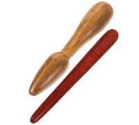 NUOBESTY Foot Massage Wooden Reflexology Sticks 2pcs Acupressure Tools for Body Trigger Point Therapy Suitable for Home and Travel 4.84in