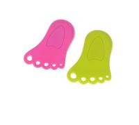 NUOBESTY Foot Shape Door Stopper Rubber Windproof Door Draft Stopper Cushion Anti-Collision Door Wedge for Home and Office Use 4.65X3.15X0.98In
