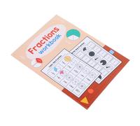 NUOBESTY Fraction Circles Learning Kit with Educational Math Workbook for Preschool Beginner Friendly Fraction Manipulatives and Matching Games for Early Math Skills Development