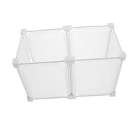 NUOBESTY Freezer Organizer Bin with Plastic Partition Space-saving Storage Basket for Refrigerator and Closet Freezer Shelf Divider for Food Organization and Kitchen Use