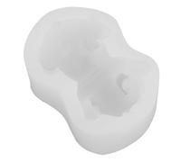NUOBESTY French Dog Mold French Dog Silicone Mould 3D Fondant Cake Baking Mould Chocolate Candy Soap Lotion Bar Polymer Clay Making White