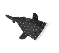NUOBESTY Funny Shark Pencil Case with Star Design Multi Use Organizer for School Supplies Makeup Bag Marker Storage Lightweight Portable Pouch for Teens