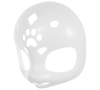 NUOBESTY Furry Party Mask, White Plastic Animal Shape DIY Cosplay Accessory | Paint-ready Smooth Blank Surface, Kawaii Styling, Comfortable to Wear, for Crafters, Prop Artists, Performances and Photo