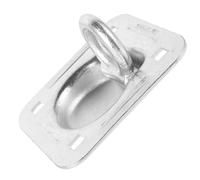 NUOBESTY Galvanized Truck Tie Down Anchor, Large D-Ring Recessed Pull Handle, Stainless Steel Flush Mount Cargo Lashing Ring for Trailer and Container Floor Securement