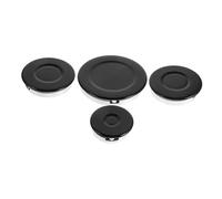 NUOBESTY Gas Stove Burner Crown Flame Cap Cover Set for Double Burner Electric Cooktop Portable Stove Top Concave Surface Kitchen Accessories