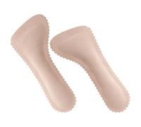 NUOBESTY Gel Shoe Heels Inserts, Anti-Slip Shoe Inserts, Self-Adhesive, Soft Thin Design, Breathable PU Latex Cushion Pads for Women Sandals and Dress Shoes, 1 Pair, Khaki