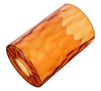 NUOBESTY Glass Cylinder Lampshade Orange Stone Pattern, 15cm Hand-Blown, Light Fixture Cover for Wall Lamp, Bedroom, Decorative and Practical