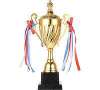 NUOBESTY Gold Award Trophy Cups First Place Winner Award Metal Trophies for Big Spelling Bee Competitions Prizes Basketball Game 29CM