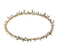 NUOBESTY Golden Thorns Party Crown Renaissance Cosplay Prop for Women and Men, Goddess Headpiece and King Costume Accessory, Birthday and Prom Tiara