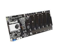 NUOBESTY Gpu Mining Motherboard with Stable Voltage and Strong Reliability, Black Pcb Material, Ddr3 Memory Slot, Pcie 16x Slots, Designed for High-performance Gpu Mining Machines