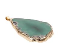 NUOBESTY Green Agate Slice Charms for DIY Jewelry Making, Irregular Agate Pendants for Necklace and Wind Chime Decoration, Arts and Crafts Supplies for Jewelry Designers