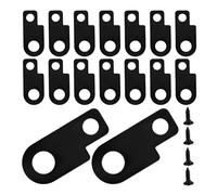 NUOBESTY Guitar Effects Pedal Mounting Kit with Metal Pedal Holder Brackets and Screws 16 Sets Compact Design and Universal Compatibility for Electric Guitar for Stage Presence