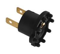 NUOBESTY H7 Automotive Headlight Bulb Socket Holder with Copper Pins Dual-hole Plastic Lamp Base Car Accessory Compatible with Mazda Headlight Bulbs for Vehicle Lighting