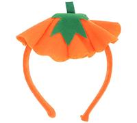 NUOBESTY Halloween Pumpkin Headband - Cute Orange Pumpkin Hair Band for Costume Parties, Cosplay, Autumn Festivals, Photo Booths, Kids' Dress Up Accessories