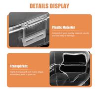 NUOBESTY Hamster Bath Box Pet Bathroom Cage Star Pattern Suitable for Dwarf Hamsters Random Color for Small Pets Random Color