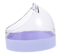 NUOBESTY Hamster Food Bowl and Water Dish Acrylic Cage Bowl Hanging Hook Compact Design for Small Pets Including Hamsters, Rats, Rabbits, and Chinchillas in Purple