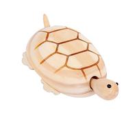NUOBESTY Hand-Carved Wooden Turtle Model, Realistic Turtle Desktop Decoration, Creative Woodcraft Ornament for Home and Office, Imitation Tortoise Figurine for Animal Lovers and Collectors