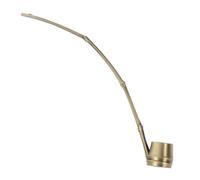 NUOBESTY Handcrafted Brass Water Scoop for Chinese Calligraphy Ink Stone - Bamboo-shaped Alloy Copper-plated Ladle for Brush Washing and Painting Supplies