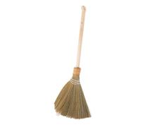 NUOBESTY Handcrafted Natural Corn Soft Bristle Broom Detachable Long Wooden Handle 64cm Lightweight 0.25kg for Indoor Floor Cleaning and Dust Removal in Living Room and Home