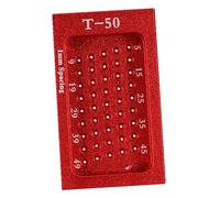 NUOBESTY Handy Woodworking Hole Positioning Gauge Red Aluminum T-shape Ruler Woodworking Ruler Tool for Carpenters Marking and Accurate Line Drawing in Carpentry and Household Projects