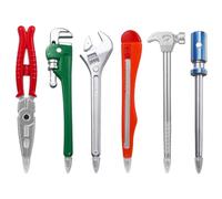 NUOBESTY Hardware Hand Tool Pens, Novelty Tool Ballpoint Pens Hardwares Tool Shape Pens for School Office Gift Stationary Supplies 6PCS (Random Color)