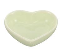 NUOBESTY Heart-shaped Ceramic Pet Food Bowl for Hamsters and Rabbits Anti-spill Design Easy-clean Porcelain Dish for Dry Food and Snacks Suitable for Small Animals Daily Feeding