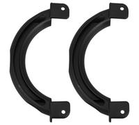 NUOBESTY Heavy Duty Nylon Barn Door Handle Black 2pcs with Side Mount Design Sturdy Gate Handle with Secure Installation and Lasting Performance for Metal and Shed Doors for Outdoor Fence